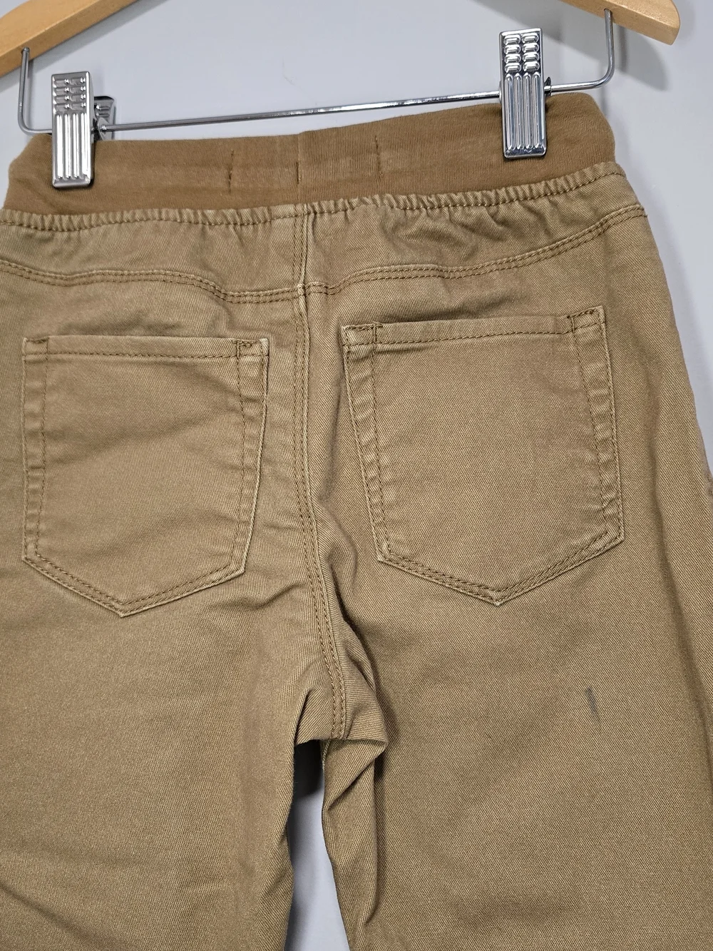 Old Navy Fully Lined Boys' Tan With Plaid Drawstring Pants. Back To School.